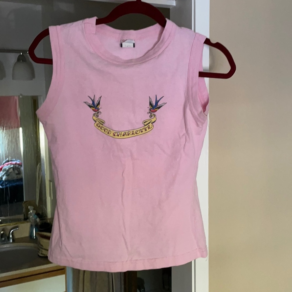 Pale pink, vintage Good Charlotte Tank